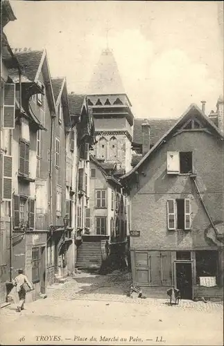 Troyes Place du Marche au Pain Kat. Troyes