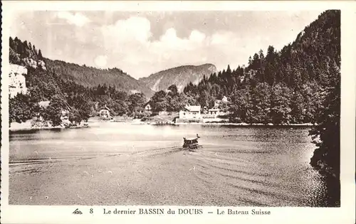 Doubs Bassin Bateau Suisse