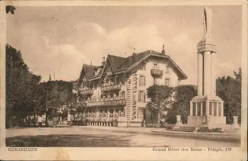 AK / Ansichtskarte Gerardmer Grand Hotel des Bains Kat. Gerardmer