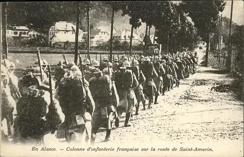 Saint-Amarin Colonne D Infanterie francaise Kat. Saint-Amarin