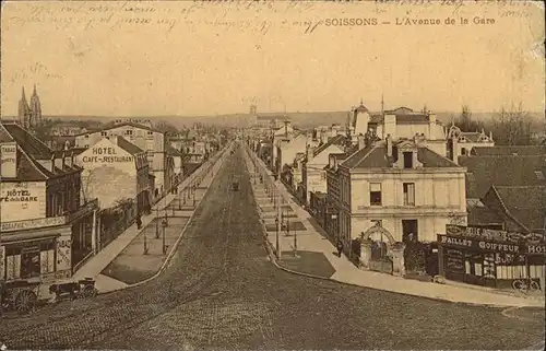 Soissons Avenue de la Gare Kat. Soissons