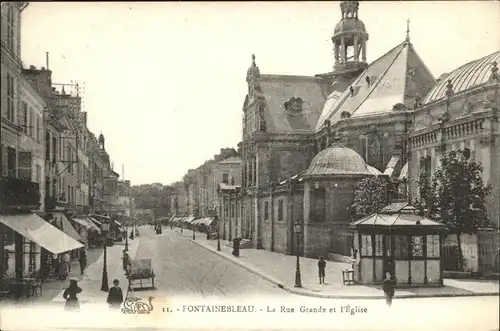 Fontainebleau Rue Grande Eglise Kat. Fontainebleau