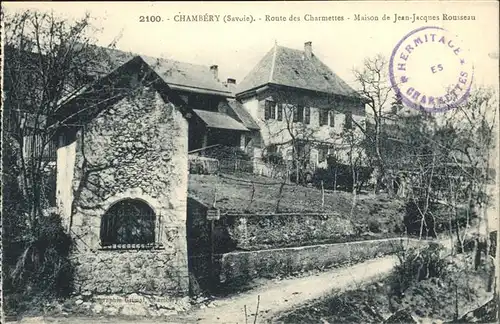 Chambery Maison Jean Jaques Rousseau Kat. Chambery