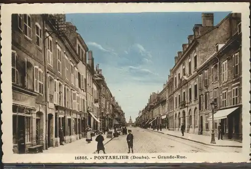 Pontarlier Grande Rue Kat. Pontarlier
