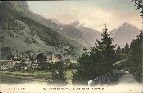 hw12994 Vallee duGiffre Tanneverge Kategorie. Schweiz Alte Ansichtskarten