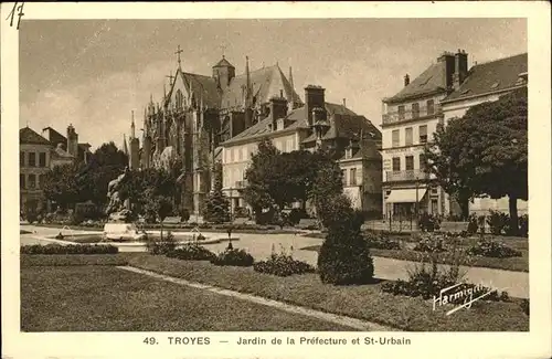 Troyes Jardin Prefecture St. Urban Kat. Troyes
