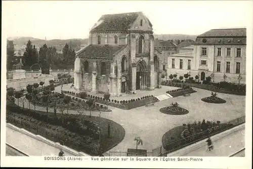 Soissons Square de l Eglise Saint-Pierre Kat. Soissons
