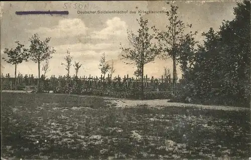 Sissonne Deutscher Soldatenfriedhof des Kriegslazaretts Kat. Sissonne