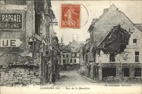 Soissons Rue de la Banniere Kat. Soissons