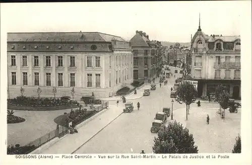 Soissons Place Centrale Palais de Justice Kat. Soissons