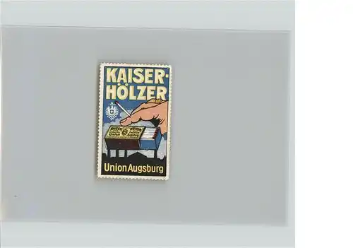 Werbung Kaiserhoelzer Union Augsburg Kat. Werbung