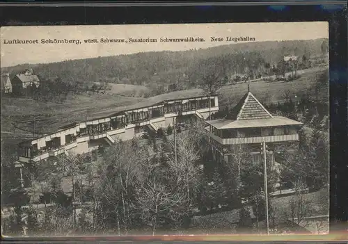 Schoemberg Sanatorium Schwarzwaldheim Liegehalle
