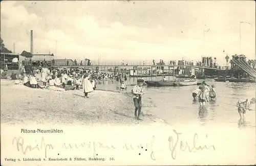 Altona Neumuehlen Strand Kat. Deutschland