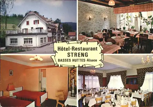 Orbey Hotel Restaurant Streng Basses Huttes Kat. Orbey