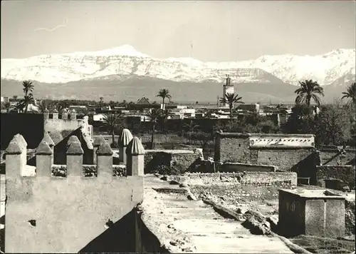 Marrakech Vue vers le Grand Atlas Kat. Marokko