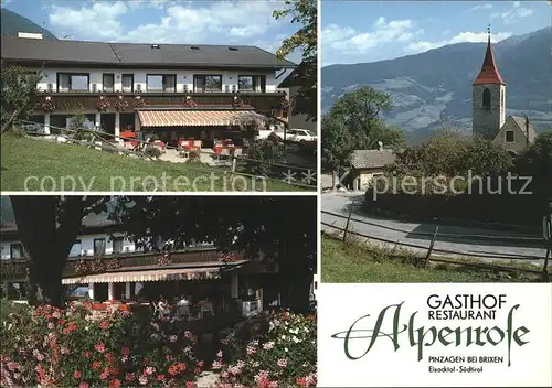 Pinzano Pinzagen Suedtirol Gasthof Alpenrose