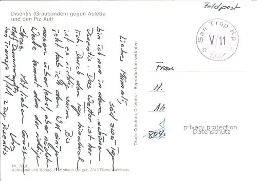 disentis mit Aletta und Piz Ault