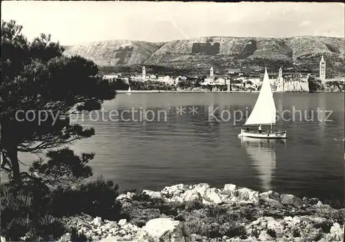 Rab Kroatien Panorama sa jedrilicom Segelboot Kat. 