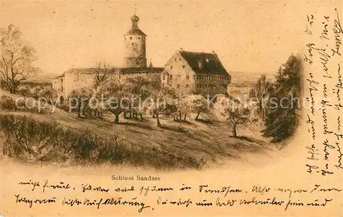 Mischelbach Schloss Sandsee Kat. Pleinfeld