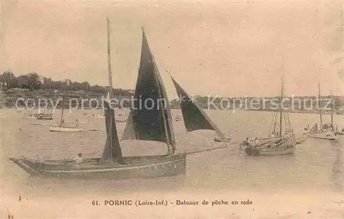 Pornic Bateaux de peche en rade Kat. Pornic