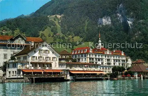 AK / Ansichtskarte Gersau Vierwaldstaettersee Seehotel Schwert Kat. Gersau