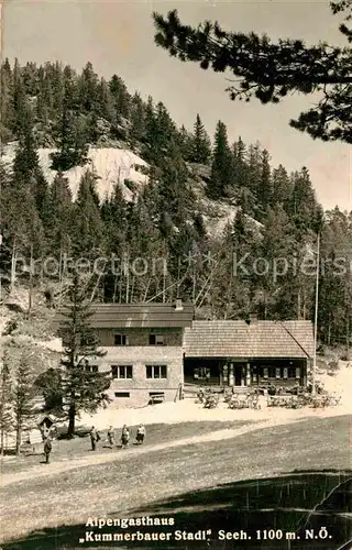 Trattenbach Alpengasthaus Kummerbauer Stadl Kat. Trattenbach am Wechsel