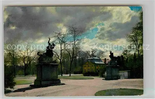 Dresden Grosser Garten mit Statuen Kat. Dresden Elbe