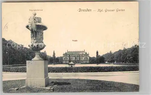 Dresden Kgl Grosser Garten Palais ueppigkeitsvase Kat. Dresden Elbe