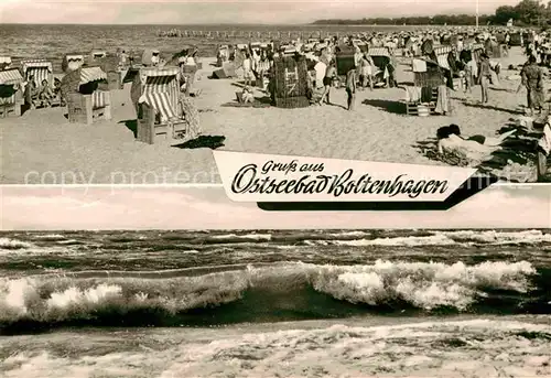 AK / Ansichtskarte Boltenhagen Ostseebad Strandleben Brandung Stuermische See Kat. Ostseebad Boltenhagen