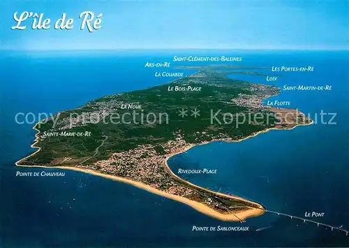 AK / Ansichtskarte Ile de Re Vue aerienne Kat. Saint Martin de Re