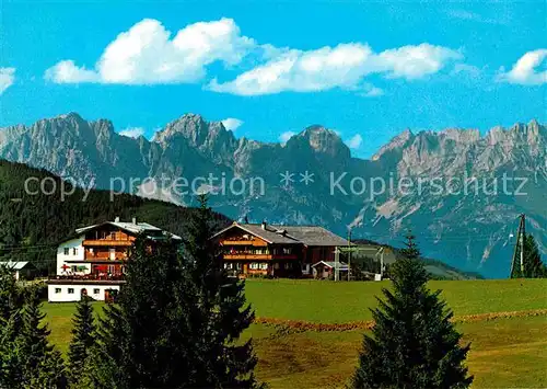 AK / Ansichtskarte Kirchberg Tirol Alpengasthof Maierl gegen Wilden Kaiser Kaisergebirge Kat. Kirchberg in Tirol