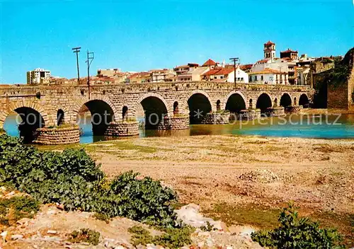 Merida Extremadura Puente romano Romanische Bruecke Kat. Merida