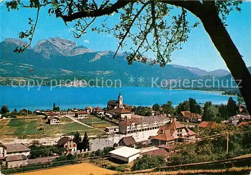 Annecy Haute Savoie Panorama Lac d Annecy et les Alpes Kat. Annecy