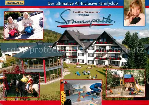 Willingen Sauerland Familotel Sonnenpark Familienhotel Hallenbad Reiten Kinderspielplatz Kat. Willingen (Upland)