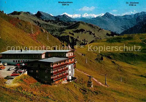 AK / Ansichtskarte Kitzbuehel Tirol Alpenhaus am Kitzbueheler Horn Bergrestaurant Alpenpanorama Kat. Kitzbuehel