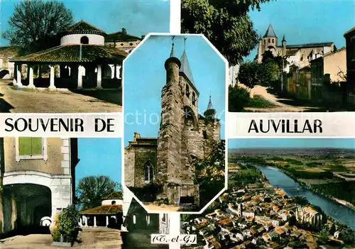AK / Ansichtskarte Auvillar Vues d ensemble Eglise vue aerienne Kat. Auvillar
