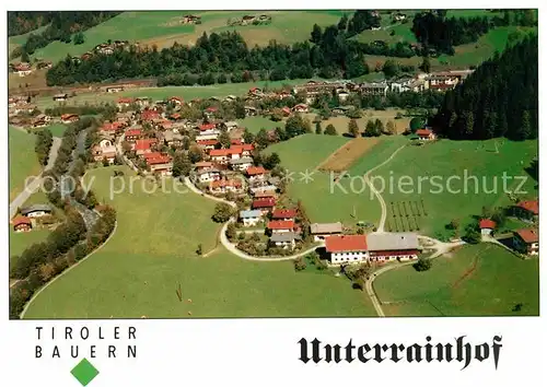 AK / Ansichtskarte Hopfgarten Brixental Unterrainhof Fliegeraufnahme Kat. Hopfgarten im Brixental