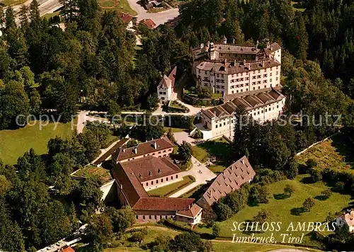 AK / Ansichtskarte Innsbruck Schloss Ambras Fliegeraufnahme Kat. Innsbruck