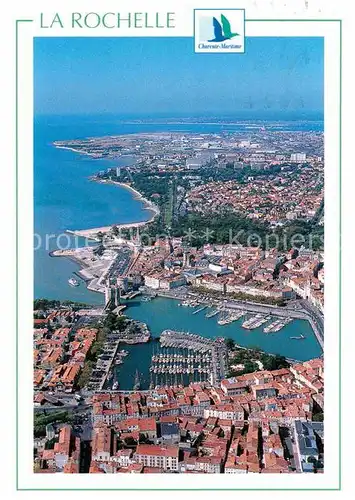 AK / Ansichtskarte La Rochelle Charente Maritime La Cote Rochelaise vue aerienne Kat. La Rochelle