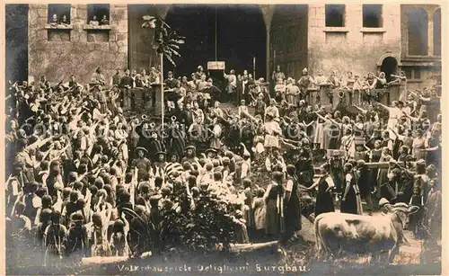 oetigheim Volksschauspiel Wilhelm Tell Der Burgbau Kat. oetigheim