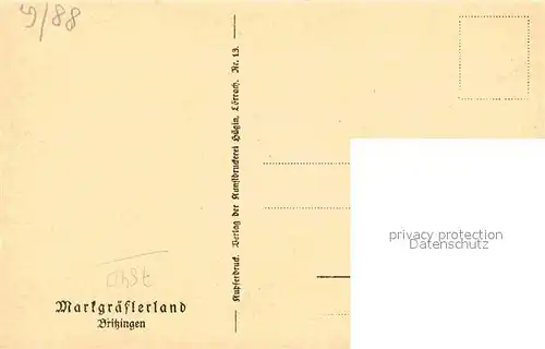 Britzingen Brunnen Kirche Kat. Muellheim