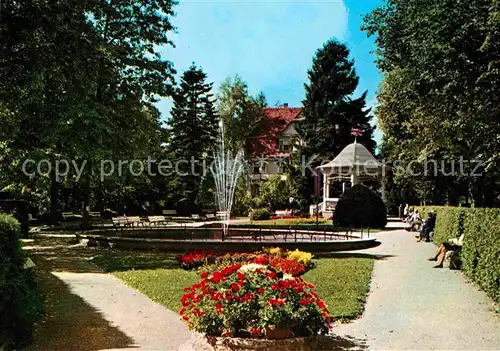 Koenigsfeld Schwarzwald Partie im Kurpark Kat. Koenigsfeld im Schwarzwald