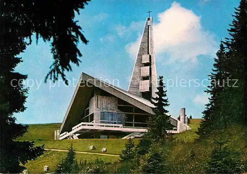 Feldberg Schwarzwald Kirche der Verklaerung Christi Architekt Rainer Disse Kat. Feldberg (Schwarzwald)