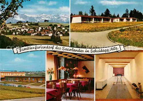 Scheidegg Allgaeu Familienferiendorf des Saarlandes Kurort Alpenblick Kat. Scheidegg