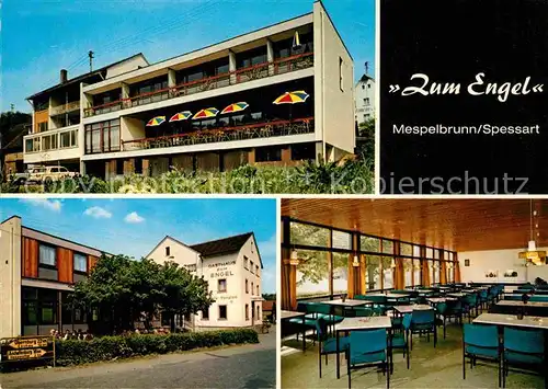 Mespelbrunn Hotel Pension Cafe Engel im Spessart Kat. Mespelbrunn