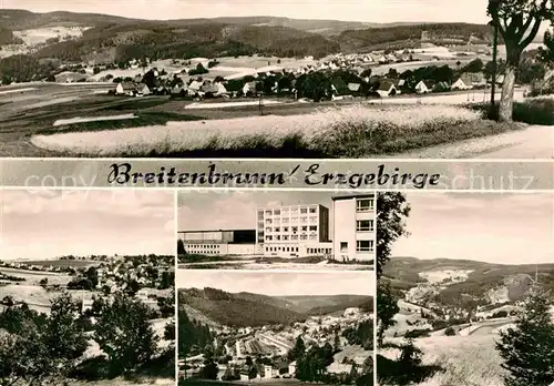 AK / Ansichtskarte Breitenbrunn Erzgebirge Panorama Teilansichten Kat. Breitenbrunn Erzgebirge