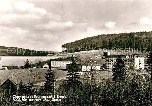 Caemmerswalde FDGB Erholungsheim Paul Gruner Kat. Neuhausen Erzgebirge