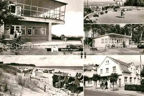 Baabe Ostseebad Ruegen HO Gaststaette Inselparadies Campingplatz Strand FDGB Erholungsheim Mathias Thesen Kat. Baabe