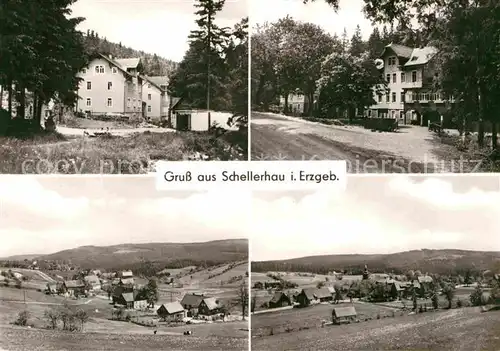 Schellerhau Teilansichten Gaststaette Landschaftspanorama Kat. Altenberg