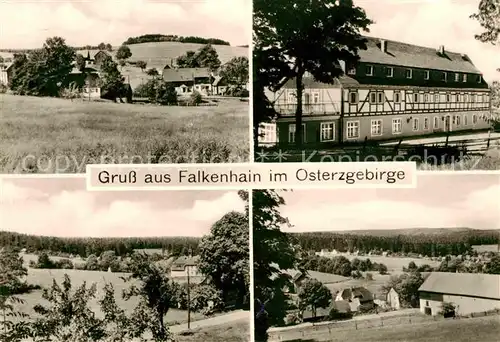 Falkenhain Altenberg Erzgebirge Ferienheim Kulturhaus des VEB Elektromotorenwerk Dresden Landschaftspanorama Kat. Altenberg